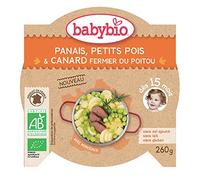 Babybio Assiette Panais Petits Pois Canard dès 15 mois
