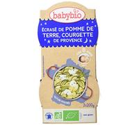 Babybio ECRASÉ DE POMME TERRE DU CENTRE-VAL LOIRE COURGETTE NOTRE FERME & PARMESAN dès 8 mois Aliment 400 g