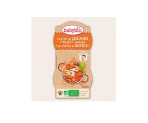 Babybio Bols Menu Légumes Poulet Fermier Quinoa Bio dès 12 mois 2 x 200g