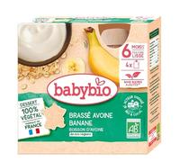 Babybio brassé avoine banane dès 6 mois 4 gourdes x 85g