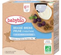Babybio Brassé Brebis Prune d'Aquitaine 4x85g