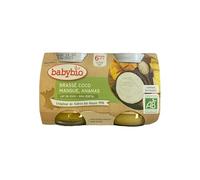 Babybio brassé coco, mangue, ananas lot de 2 pots de 130g