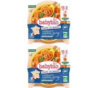 BABYBIO Cappelletti Aubergine Ricotta & sauce tomate de Nouvelle-Aquitaine 2x190 g