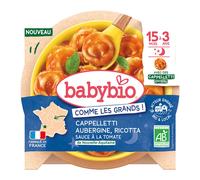 BABYBIO Cappelletti Aubergine Ricotta & sauce tomate de Nouvelle-Aquitaine Aliment 190 g