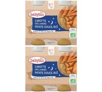 Babybio CAROTTE DES LANDES PATATE DOUCE BLÉ dès 6 mois 2x400 g