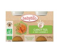 Babybio carotte du centre-val de loire dès 4 mois 2x130g