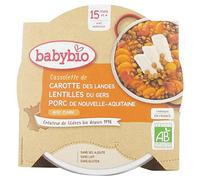 Babybio CASSOLETTE DE CAROTTE DES LANDES LENTILLES PORC NOUVELLE-AQUITAINE AU CUMIN dès 15 mois Aliment 260 g