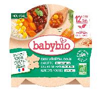 Babybio Chili Végétal Doux Carotte Maïs Haricots Rouges Bio 230g