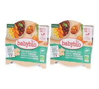 BABYBIO Chili Végétal Doux Carottes Grains de Maïs Haricots Rouges Set(S) 2x230 g