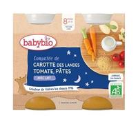 Babybio compotée de carotte tomate pâtes dès 8 mois 2x200g