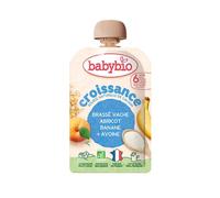 BabyBio Croissance Brassé Vache Abricot Banane Avoine +6M 100 g