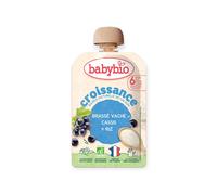 BabyBio Croissance Brassé Vache Cassis Riz +6M 100 g