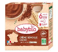 Babybio Gourde Crème Semoule Cacao 8+ Mois 340 g