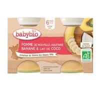 Babybio Fruits Pot Pomme Banane Lait de Coco +6m Bio 2 x 130g