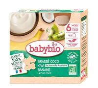 Parapharmacie > Bébé & Maman > Alimentation bébé > Repas bébé > Petits pots bébé Babybio Brassé Végétal Coco Kiwi Banane 6 Mois et + Bio 4 Gourdes de 85 g - Petits pots bébé - Pharmacie en ligne LaSan
