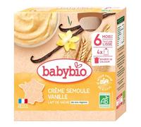 Babybio Gourde Crème Semoule Vanille 6+ Mois 340 g