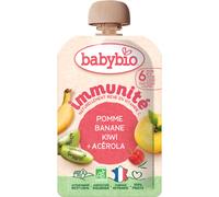 Babybio Gourde Immunité Pomme Banane Kiwi Acérola +6 Mois 100g