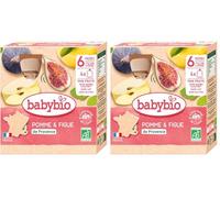 Babybio gourde pomme & figue 6 mois et+ lot de 8x90g