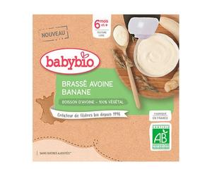 BabyBio GourdesBrasse Avoine Banana 4uts 85g