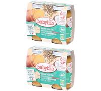 BABYBIO Hachis Végétal Patate Douce Lentilles Lait de Coco Set(S) 2x400 g