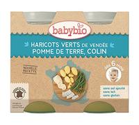 Babybio haricots verts de Vendée pomme de terre colin 2x200g