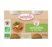 Babybio Jardinière de légumes, dès 4 mois, bio - Les 2 pots de 130g