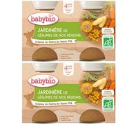 Babybio JARDINIÈRE DE LÉGUMES NOS RÉGIONS dès 4 mois 2x260 g