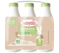 BABYBIO Lait de croissance pour nourisson 3 De 10 mois à ans 6x1 l