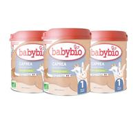 Babybio - Lait Infantile - Caprea 1er Âge - 800g - Au lait de chèvre - de 0 à 6 Mois - BIO - Fabriqué en France - Sans Huile de Palme - Lot de 3