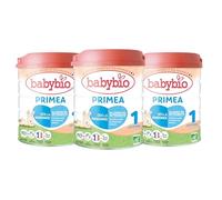 Babybio - Lait Infantile - Primea 1er Âge - 800g - de 0 à 6 Mois - BIO - Fabriqué en France - Sans Huile de Palme - Lot de 3