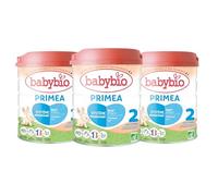 Babybio - Lait Infantile - Primea 2ème Âge - 800g - dès 6 Mois - BIO - Fabriqué en France - Sans Huile de Palme - Lot de 3