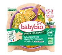BABYBIO Lasagnes veggie légumes et fromage de chèvre nos régions Aliment 200 g