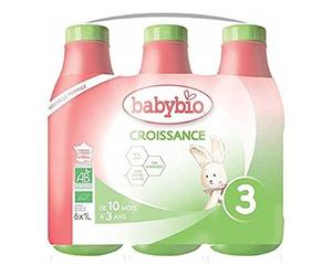 BabyBio Leche Líquida de Crecimiento 3 Orgánica 6x1L