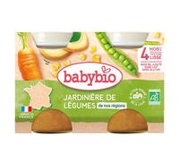 Babybio Légumes Pot Jardinière de Légumes +4m Bio 2 x 130g