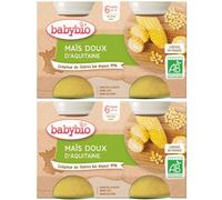 Babybio MAÏS DOUX D'AQUITAINE dès 6 mois Nourriture Liquide 2x260 g
