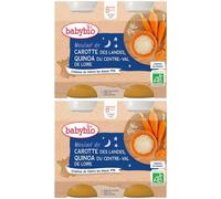 Babybio MOULINÉ DE CAROTTE DES LANDES & QUINOA DU CENTRE-VAL LOIRE dès 8 mois Set(S) 2x400 g