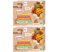 Babybio MULTI-PARFUMS GOURDES FRUITS dès 6 mois 2x720 g