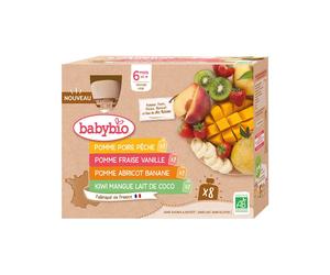 Babybio MULTI-PARFUMS GOURDES FRUITS dès 6 mois Aliment 720 g