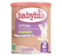 Babybio Optima 2 - Formule Enrichie en Fibres et Bifidus - 400g