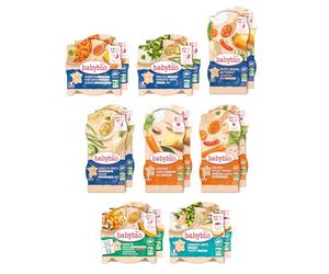 Babybio - Pack 2 semaines Repas du midi & Repas du soir - 8-12+ mois - BIO