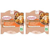 Babybio patate douce de notre ferme châtaigne d'Ardèche pintade 230g (Lot de 2)