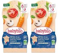 Babybio pâtes à la Napolitaine & tomate bols de 2x200g (Lot de 2)