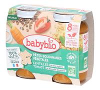 Babybio Pâtes bolognaises végétales lentilles et tomate – 400 g