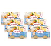 BABYBIO - Petits Pots Brassé Abricot Banane - 2x130g - 6+ Mois - Lot de 6 - BIO