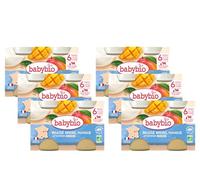 BABYBIO - Petits Pots - Brassé Brebis Mangue - 2x130g - 6+ mois - Lot de 6 - BIO
