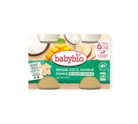 Babybio Petits Pots Brassé Coco Mangue Pomme 2x130g