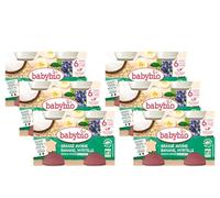 BABYBIO - Petits Pots - Brassé Végétal Avoine Banane Myrtille - 2x130g - 6+ mois - BIO - Lot de 6