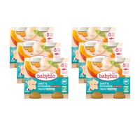 Babybio - Petits Pots Carotte Potimarron Truite de Bretagne 2x200 g - 8+ Mois - BIO - Lot de 6