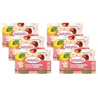 BABYBIO - Petits Pots - Pomme Châtaigne - 2x130 g - BIO - Lot de 6