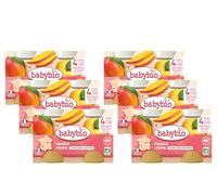 Babybio - Petits Pots Pomme d'Aquitaine Mangue 2x130 g - PACK de 6 - 4 Mois - BIO